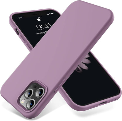 iPhone 14 Pro (6.1 Inch) Case, Liquid Silicone Case, Full Body Protective Cover, Shockproof, Slim Phone Case, Anti - Scratch Soft Microfiber Lining - Mobnizer.com
