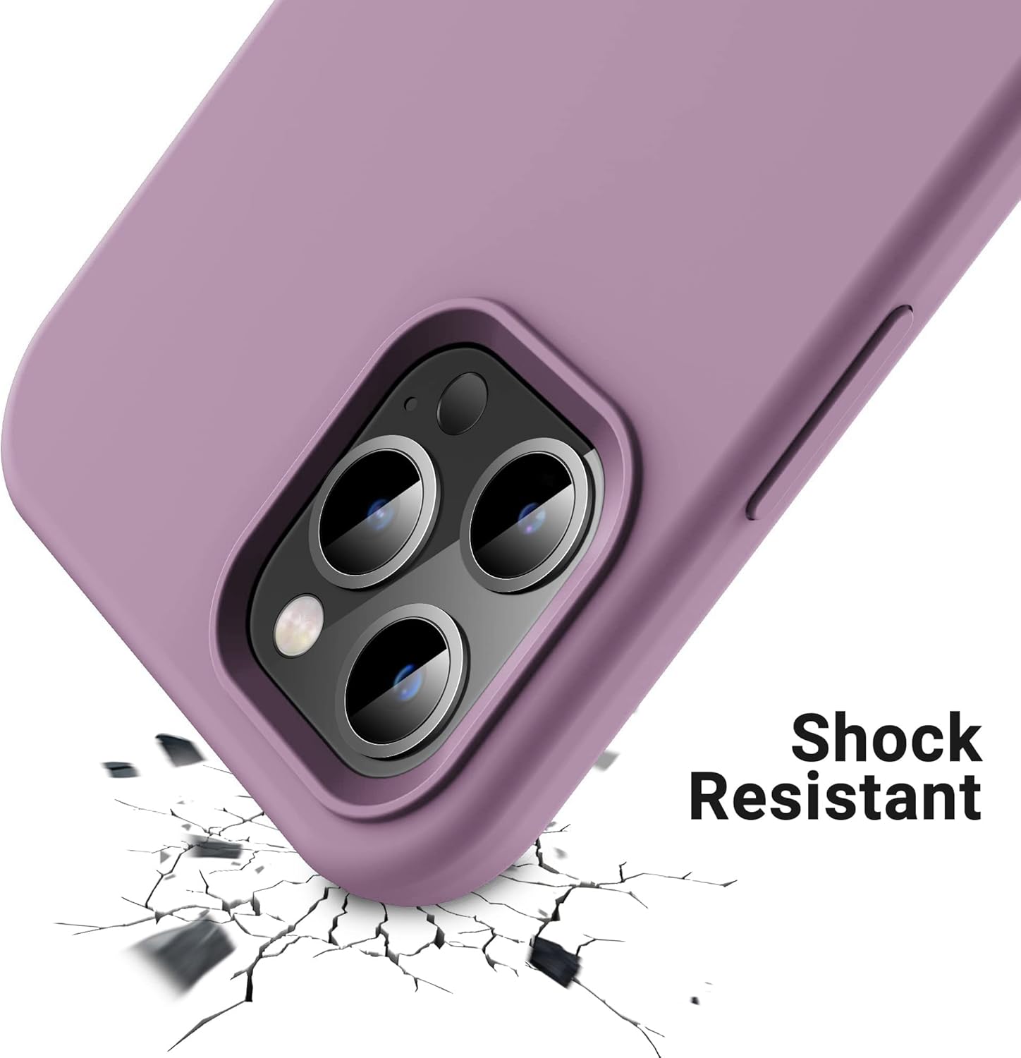 iPhone 14 Pro (6.1 Inch) Case, Liquid Silicone Case, Full Body Protective Cover, Shockproof, Slim Phone Case, Anti - Scratch Soft Microfiber Lining - Mobnizer.com