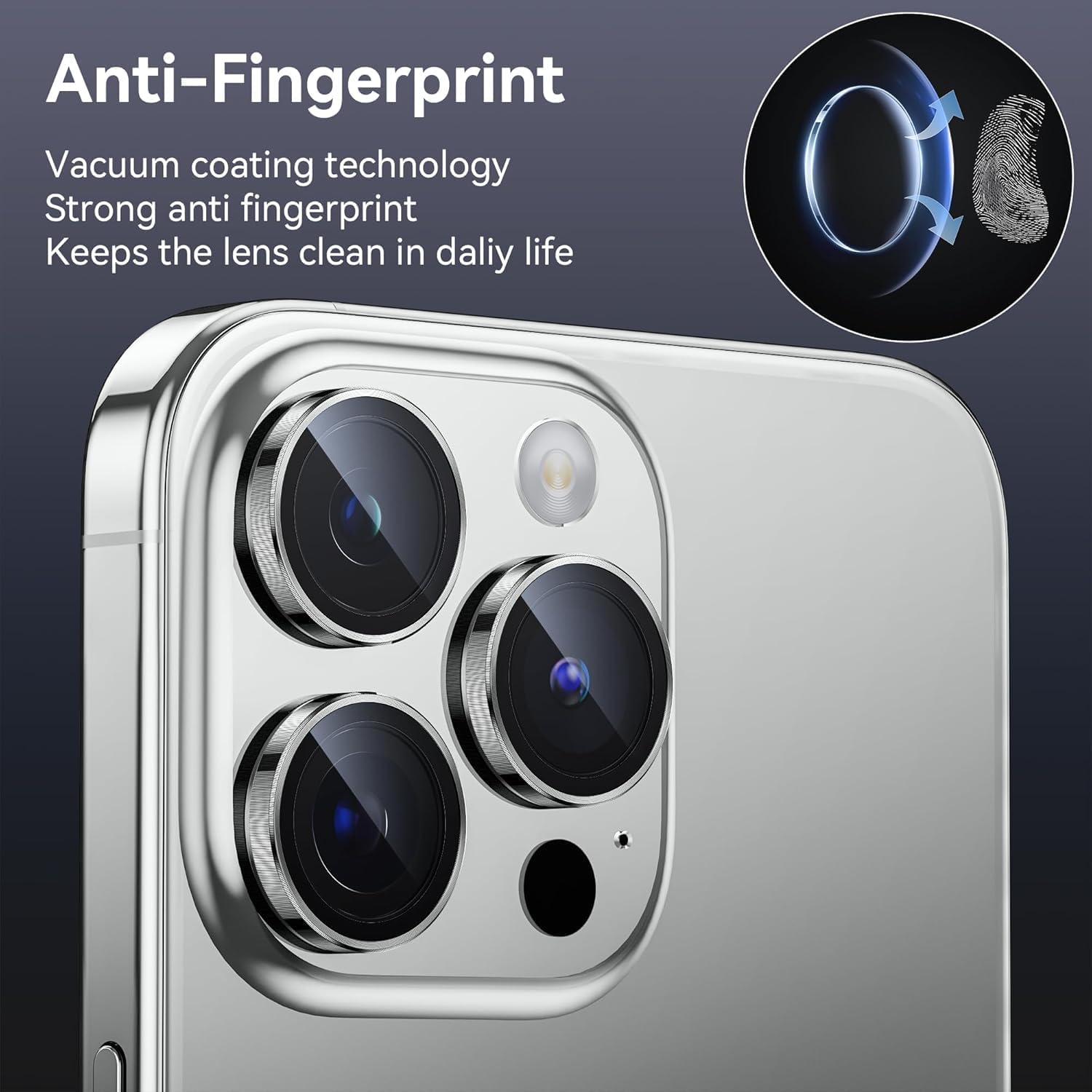 IPhone 16 Pro Max/Iphone 16 Pro Camera Lens Protector - [Original Shooting Model] Shatterproof Ultra HD Tempered Metal Glass Camera Screen Protector Cover