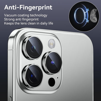 IPhone 16 Pro Max/Iphone 16 Pro Camera Lens Protector - [Original Shooting Model] Shatterproof Ultra HD Tempered Metal Glass Camera Screen Protector Cover
