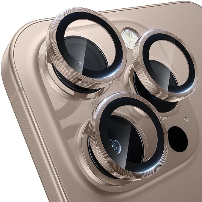 IPhone 16 Pro Max/Iphone 16 Pro Camera Lens Protector - [Original Shooting Model] Shatterproof Ultra HD Tempered Metal Glass Camera Screen Protector Cover