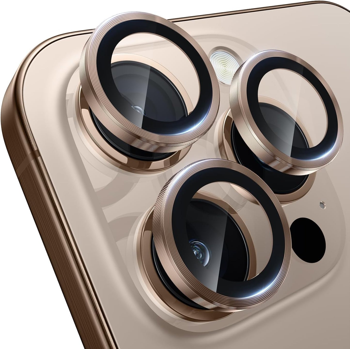 IPhone 16 Pro Max/Iphone 16 Pro Camera Lens Protector - [Original Shooting Model] Shatterproof Ultra HD Tempered Metal Glass Camera Screen Protector Cover