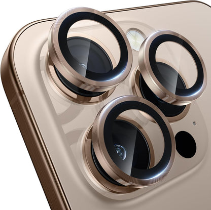IPhone 16 Pro Max/Iphone 16 Pro Camera Lens Protector - [Original Shooting Model] Shatterproof Ultra HD Tempered Metal Glass Camera Screen Protector Cover