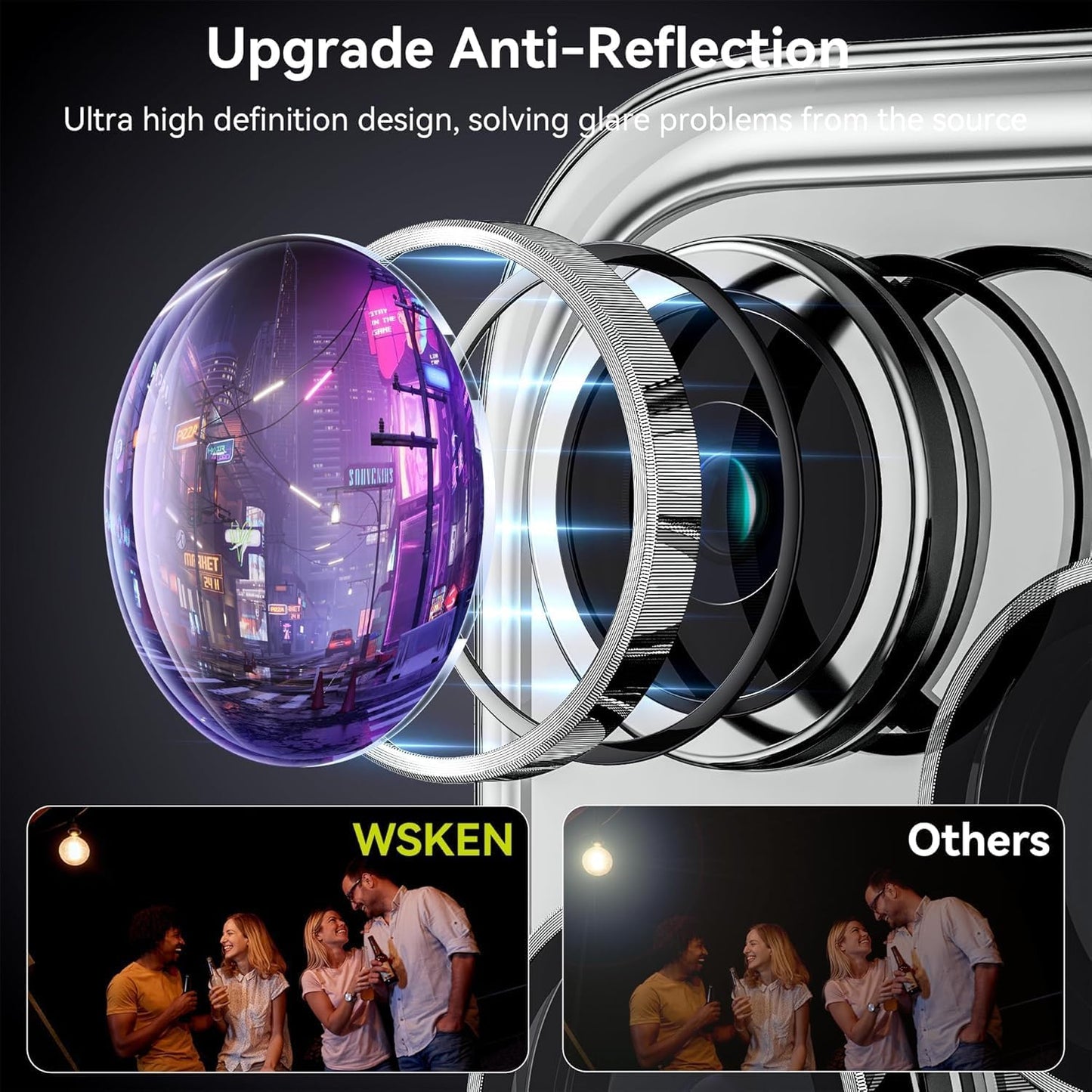 IPhone 16 Pro Max/Iphone 16 Pro Camera Lens Protector - [Original Shooting Model] Shatterproof Ultra HD Tempered Metal Glass Camera Screen Protector Cover