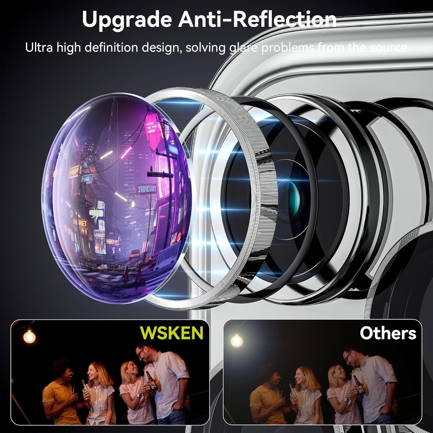 IPhone 16 Pro Max/Iphone 16 Pro Camera Lens Protector - [Original Shooting Model] Shatterproof Ultra HD Tempered Metal Glass Camera Screen Protector Cover