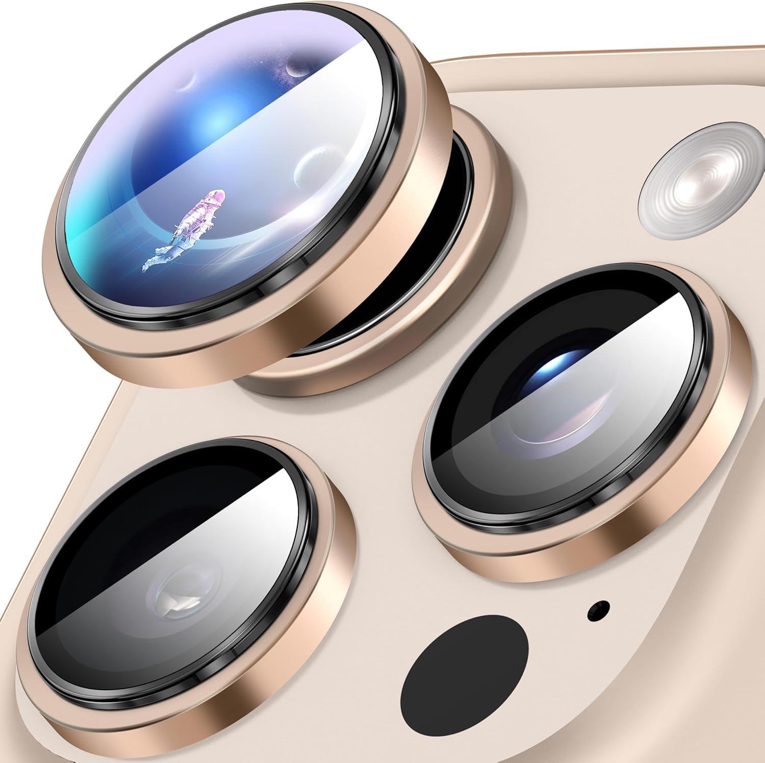 IPhone 16 Pro Max/Iphone 16 Pro Camera Lens Protector - [Original Shooting Model] Shatterproof Ultra HD Tempered Metal Glass Camera Screen Protector Cover