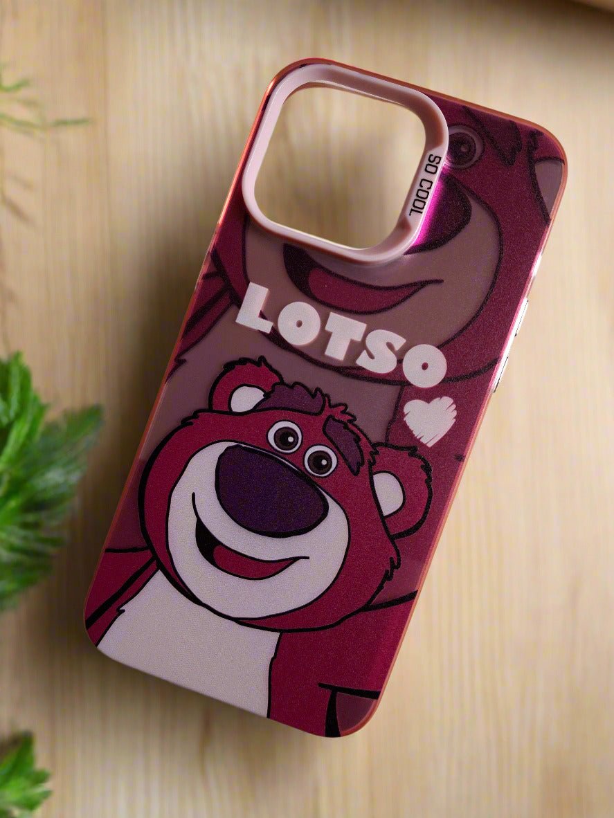 Lotso Toy Story Solid Durable iPhone 15 Pro Max case Pink
