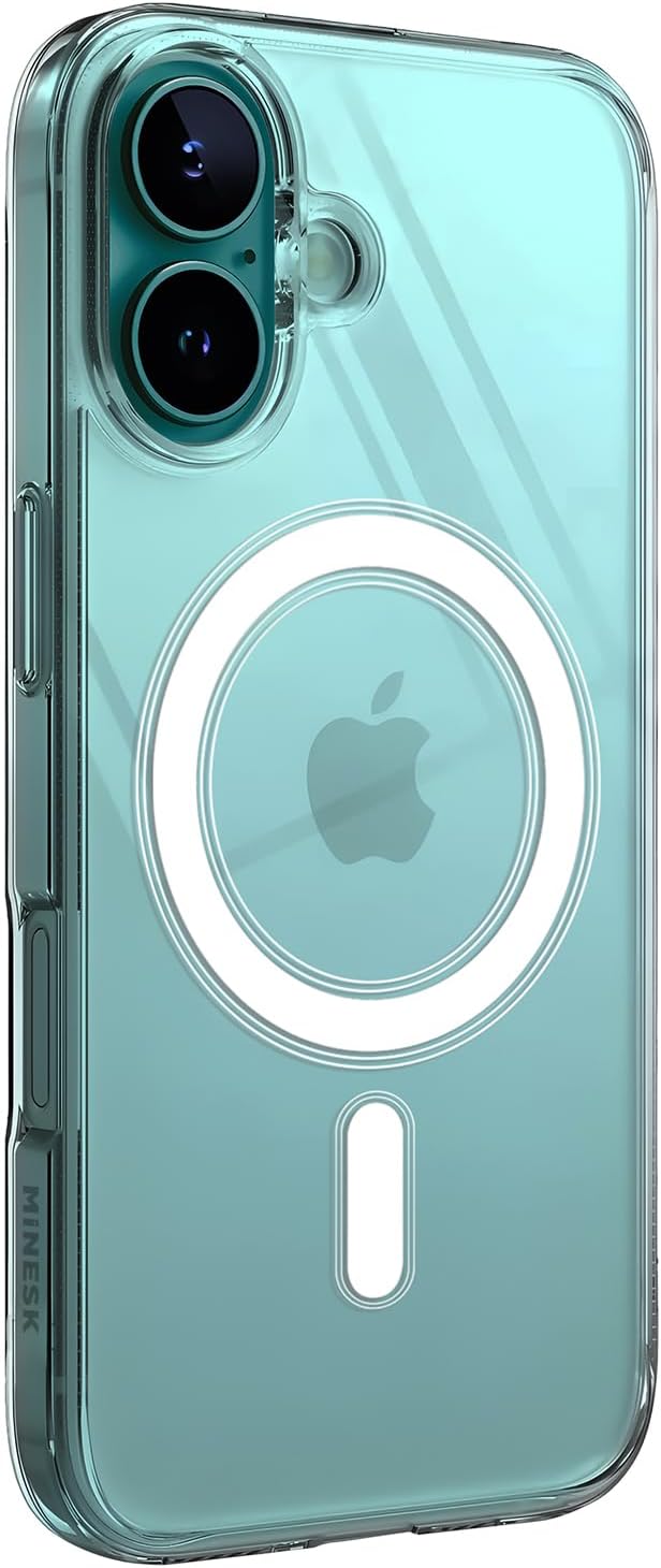 Minesk Clear Case Compatible with Magsafe for iPhone Crystal Clear Material Polycarbonate Back - Mobnizer.com