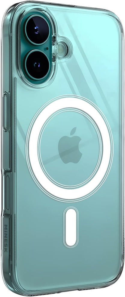 Minesk Clear Case Compatible with Magsafe for iPhone Crystal Clear Material Polycarbonate Back - Mobnizer.com