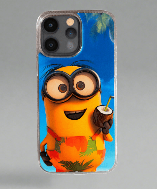 Minions printed TPU iPhone 14 Pro Max case