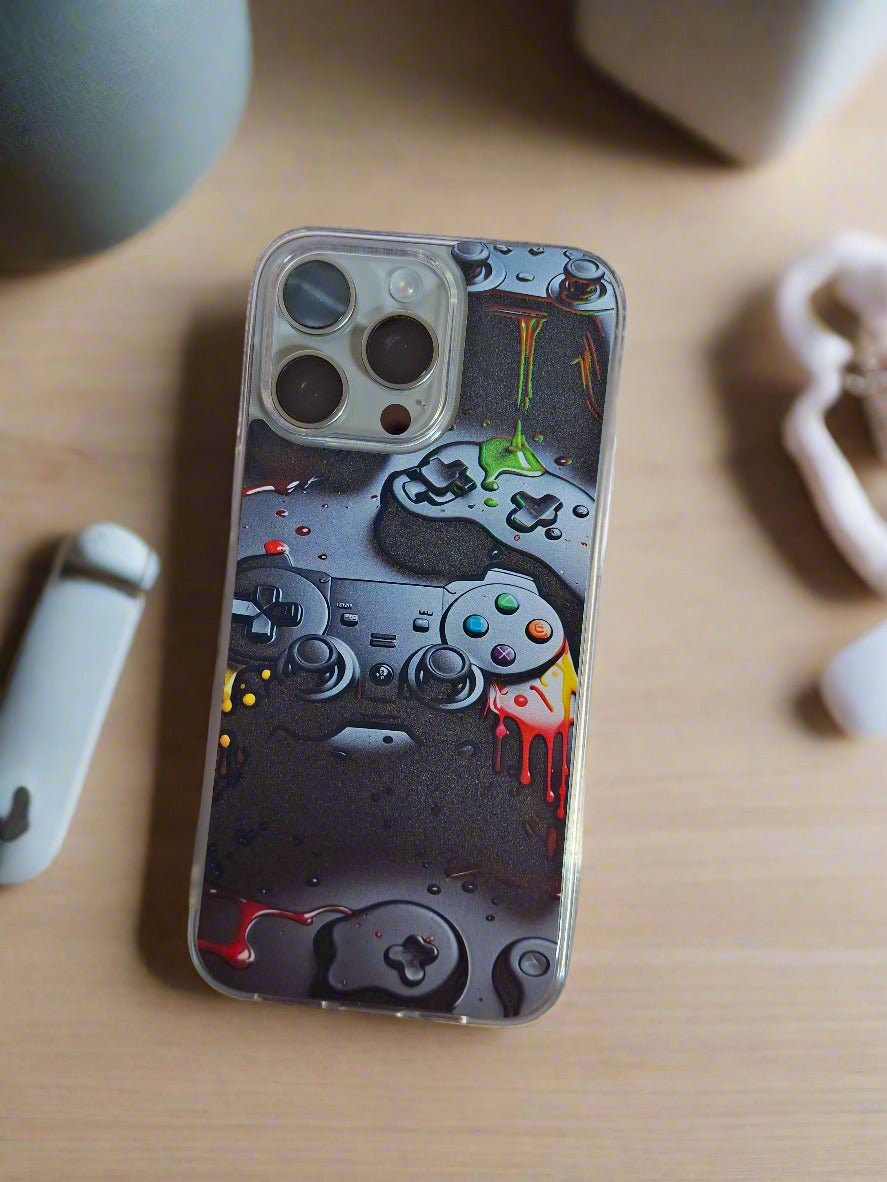 PlayStation Slim TPU Printed Case for iPhone 15 Pro Max