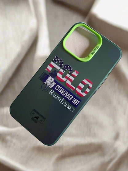 Polo Ralph Lauren 1967 Solid Durable iPhone 14 & 15 Pro Max case Green