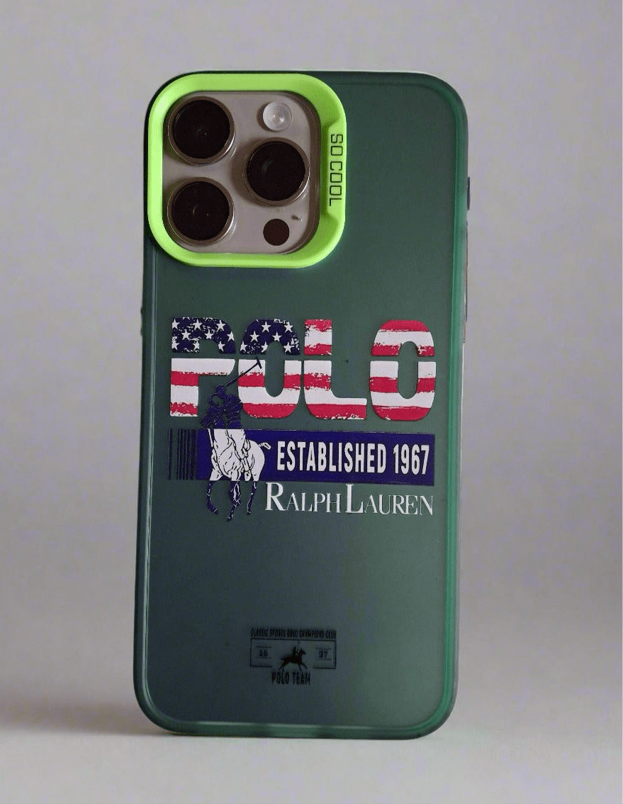 Polo Ralph Lauren 1967 Solid Durable iPhone 14 & 15 Pro Max case Green
