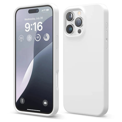 Silicone Case Silky Soft Finish Cover For iPhone 16 Pro Max