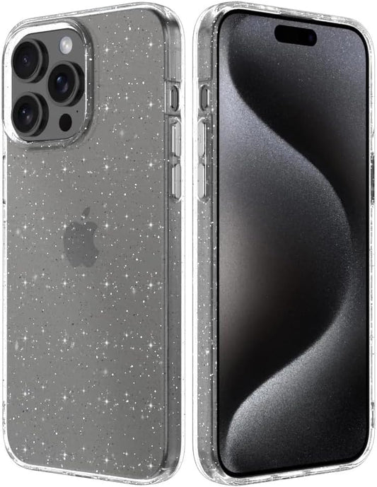 Soft Silicone Glitter Glossy compatible with iPhone 14 Pro Max - Mobnizer.com