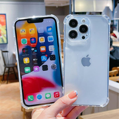 Soft TPU Silicone Bumper, Reinforced Corners, Full Camera Protection Cover for Iphone - Mobnizer.com