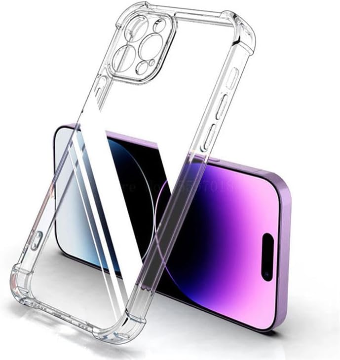 Soft TPU Silicone Bumper, Reinforced Corners, Full Camera Protection Cover for Iphone - Mobnizer.com