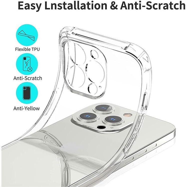 Soft TPU Silicone Bumper, Reinforced Corners, Full Camera Protection Cover for Iphone - Mobnizer.com