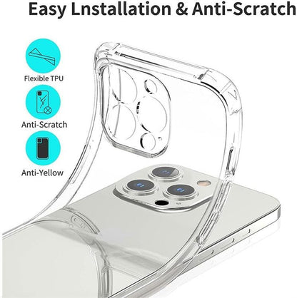Soft TPU Silicone Bumper, Reinforced Corners, Full Camera Protection Cover for Iphone - Mobnizer.com