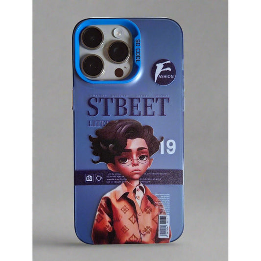 STBEET Urban Style Solid Durable iPhone 15 Pro Max case Blue