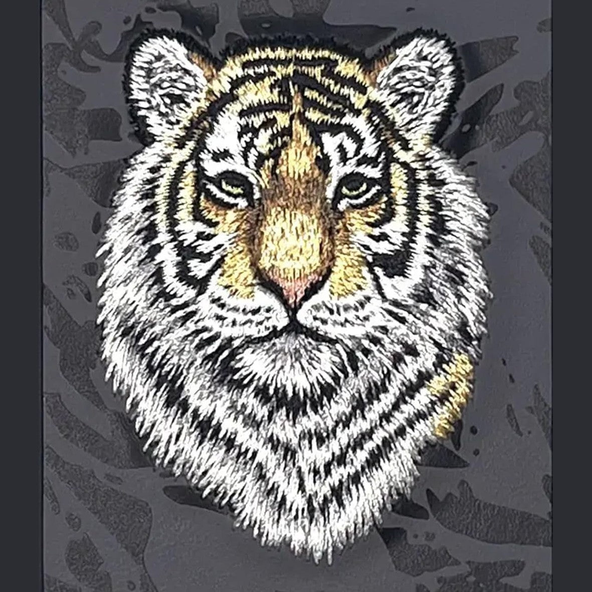 Stylish 3D Embroidered Tiger Case for iPhone 16 Pro Max