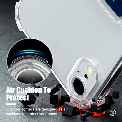 Wallet Clear Case Compatible with iPhone, Card Slot Slim Fit Protective Soft TPU Bumper with Card Holder Cover - Mobnizer.com